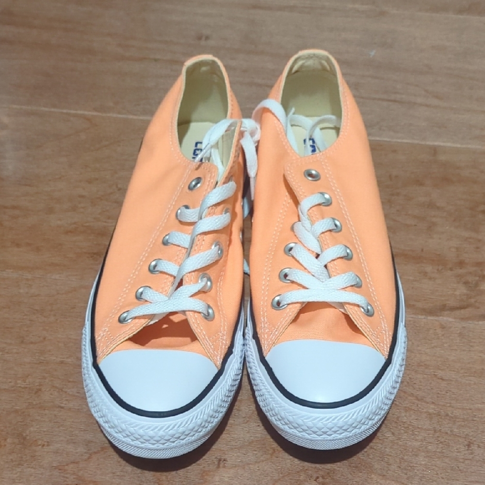 Orange Canvas Sneakers
